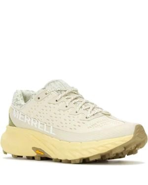 Merrell Agility Peak Sneakers Cream Trail Running Shoes Mew90 - White