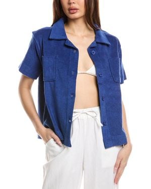 Echo Terry Camp Shirt - Blue