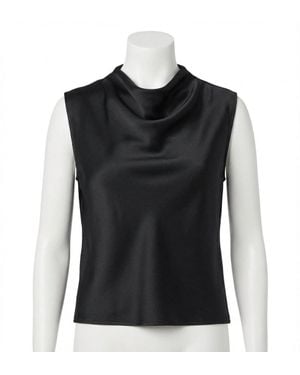 Spanx Sleeveless Cowl Neck Top - Black
