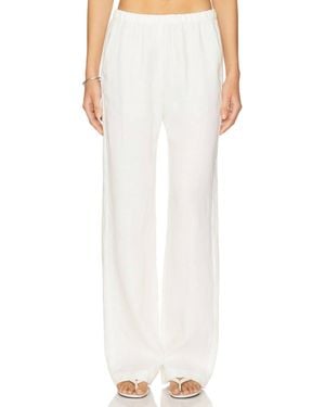 Enza Costa Linen Everywhere Pants - White