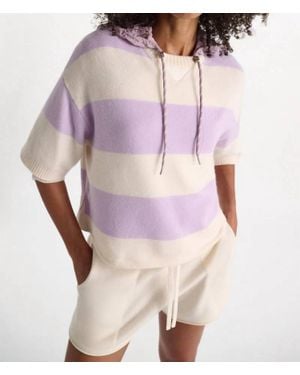 Dorothee Schumacher Merino-Cashmere Striped Knit Top - Pink