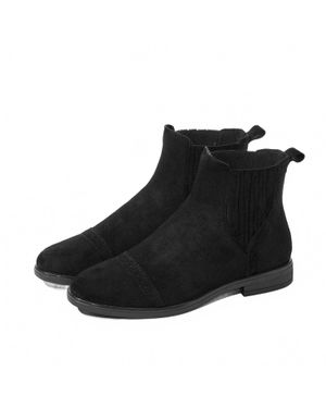 Bussola Peytin Suede Chelsea Boots - Black