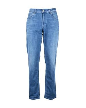 Re-hash Light Cotton Elastane Stretch Jeans - Blue