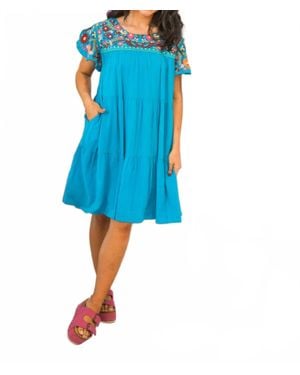 Layerz Clothing Karina Mini Dress - Blue