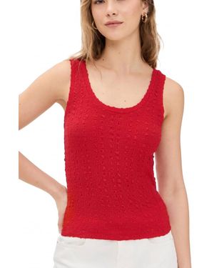 Enza Costa Puckered Tank