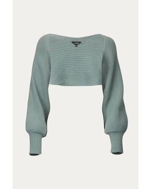 J.Nna Ribbed-Knit Bolero - Green
