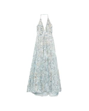 Saiid Kobeisy Embroidered Long Dress - White