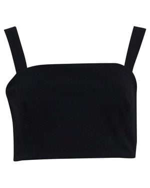 Theory Sleeveless Cropped Top - Black