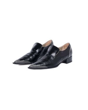 Tela Melissa Studded Leather Shoe - Blue