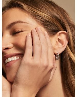 Lucky Brand Mini Twist Hoop - Brown