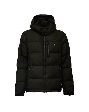 Polo Ralph Lauren Insulated Removable Hood Double-Zip Bomber Jacket - Black
