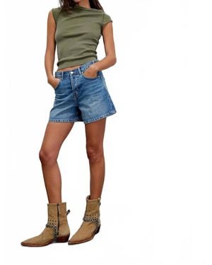 Free People Tippi Denim Shorts - Blue