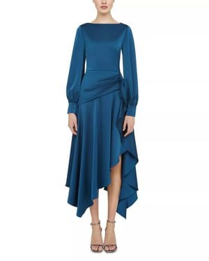 THEIA Florence Handkerchief Dress - Blue