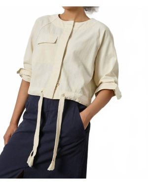 Lilla P Drawstring Waist Jacket - Natural