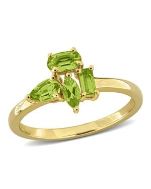 Mimi & Max Multi-Gem Cluster Ring Sterling - Metallic