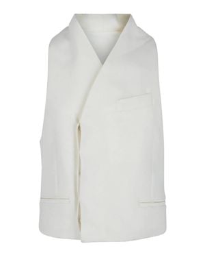Ferragamo Surplice Vest - White