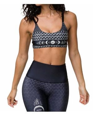 Onzie Graphic Elastic Bra Top - Blue