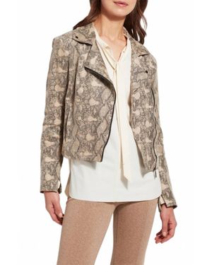 Lyssé Foil Moto Jacket - Natural