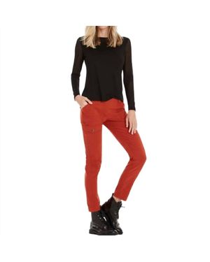 Anatomie Kate Skinny Cargo Lightweight Pants - Red