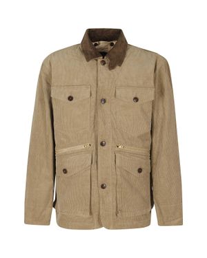 Fortela Ribbed Corduroy Cotton Jacket - Natural