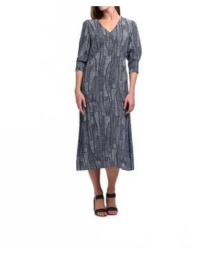 Foil Wonderland Dress - Blue