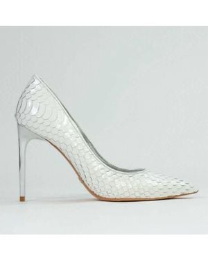 Cynthia Richard Ruby Dovetail Stiletto Heels - White