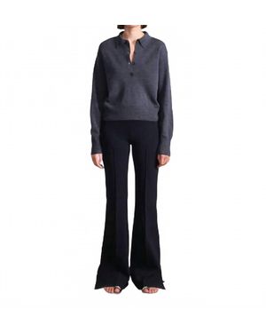 Apiece Apart Hana Pull On Full Flare Pants - Blue