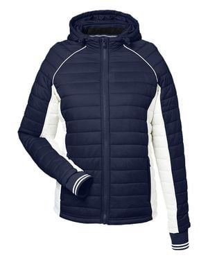 Nautica L Mile Hooded Puffer Jacket - Blue
