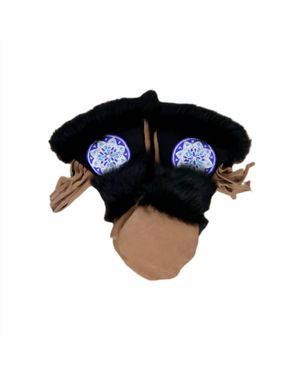 Astis Kids Snow Ghost Mittens - Black