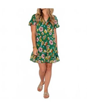 Thml Garden Glow Mini Dress - Green