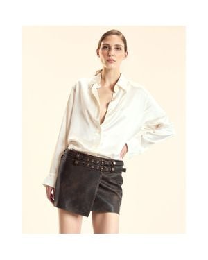Cynthia Rowley Collectible Silk Shirt - Natural