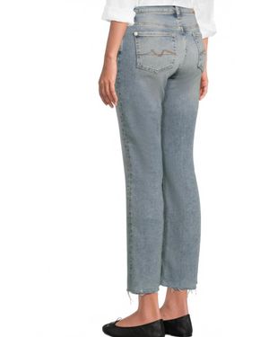 7 For All Mankind Daisy Ankle Boot Jeans - Gray