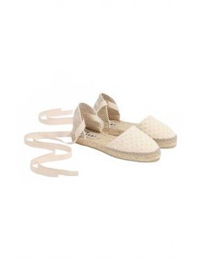 Manebí Valenciana Flat Espadrilles - White