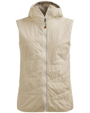 Ortovox Swisswool Piz Duan Quilted Padded Vest - Natural
