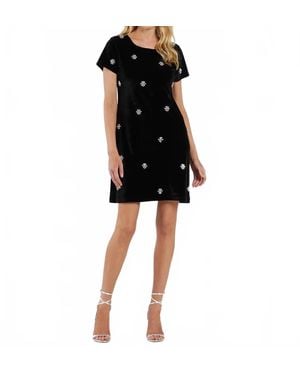 Jude Connally Ella Velvet Mini Dress - Black