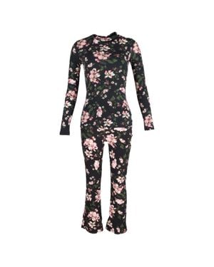 Erdem Kelly Turtleneck Top And Vina Cropped Belted Flare Jeans - Black