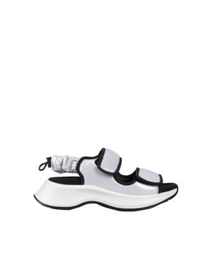 Hogan Leather Sandals - White
