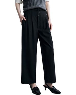 Adele Berto Wool-Blend Pant - Black