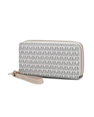 MKF Collection by Mia K Noemy M Signature Wallet/Wristlet Bag - Gray