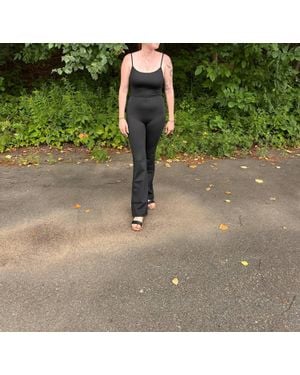 Love Poem Ryanne Scoop Neck Flare Leg Jumpsuit - Green