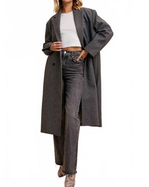 In-Loom Carrie Felted Duster Coat - Black