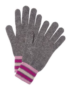 Brodie Cashmere Apres Pom Cashmere Gloves - Gray