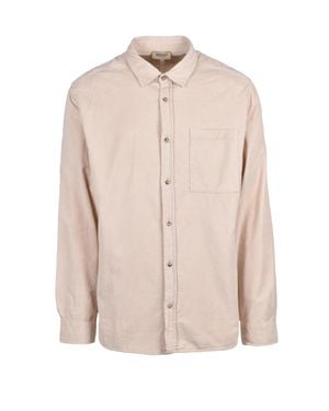 Woolrich Velvet Long-Sleeve Cotton Shirt - Natural