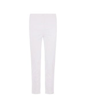 Incotex Ankle-Length Slim-Fit Pants With Minimalist Design - White