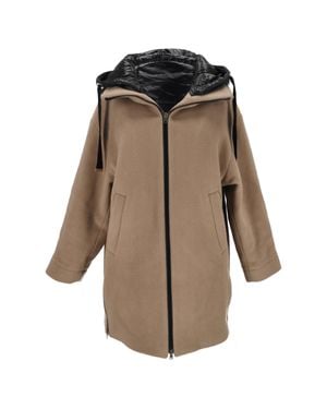 Herno Hooded Coat - Brown