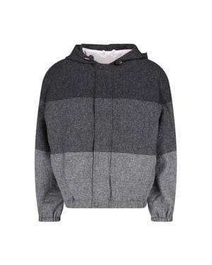 Thom Browne Donegal Tweed Blazer - Gray