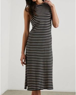 Rails Striped Cotton Tank Dress - Black