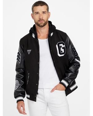 Guess Lark Varsity Jacket - Black