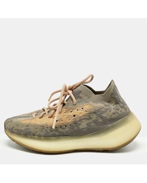Yeezy Knit Fabric Boost 380 Mist Low Top Sneakers Size 38.5 - Natural