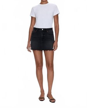Pistola Daisy Low Slung Mini Skirt - Black